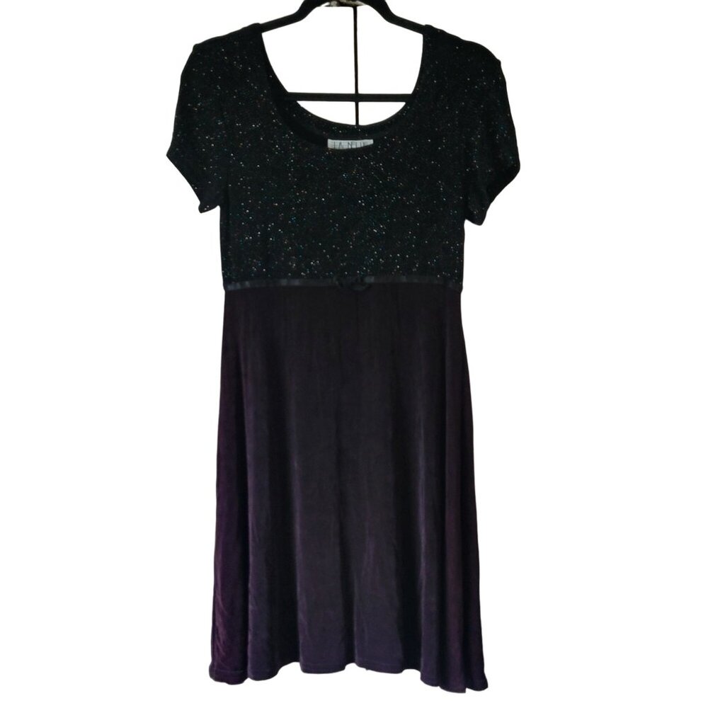 Vintage Babydoll Women's S Mini Slinky Dress Empire Waist Party Dress Goth Grung